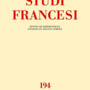 Studi francesi. Vol. 194 Baudelaire et son cénacle Popolare