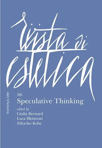 Offerta Lampo Rivista di estetica (2024). Vol. 86 Speculative thinking