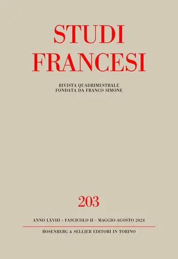 Studi francesi. Vol. 203 Agrippa d‘Aubigné poète du «Printemps» Occasione Imperdibile