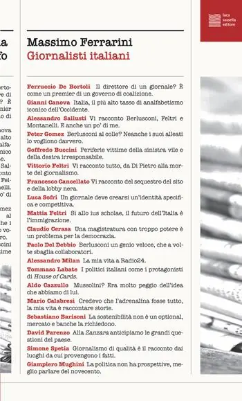 Giornalisti italiani Compra Online