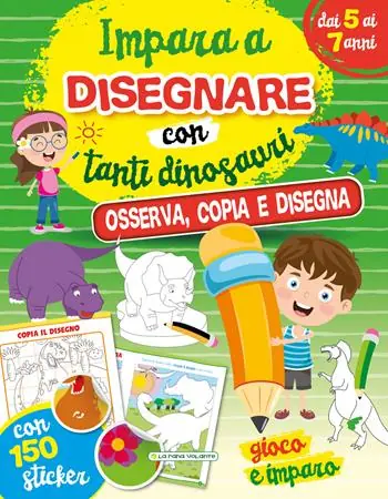 Quantità Limitata Impara a disegnare con gli animali e con tanti dinosauri