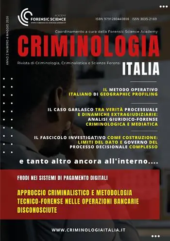 Criminologia Italia (2026). Vol. 4 Affare