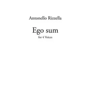 Ultima Occasione Ego sum. For 4 voices. Partitura