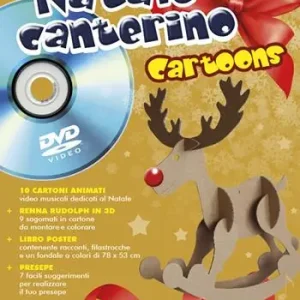 Natale canterino cartoons. Libro poster. Ediz. illustrata. Con DVD Prezzo Basso