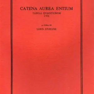 Catena aurea entium. Tabula quaestionum VIII-X Esclusivo