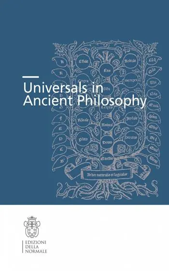 Sconto Universals in ancient philosophy