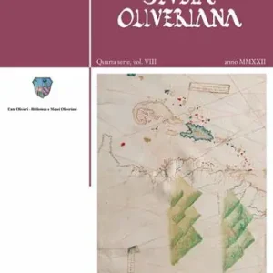 Studia Oliveriana. Quarta serie (2022). Vol. 8 Sconto