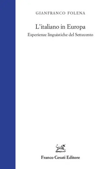 Prezzo Di Fabbrica L‘italiano in Europa. Esperienze linguistiche del Settecento