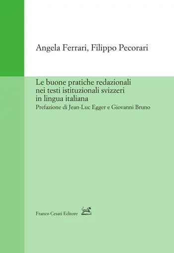 Le buone pratiche redazionali nei testi istituzionali svizzeri in lingua italiana A Buon Prezzo