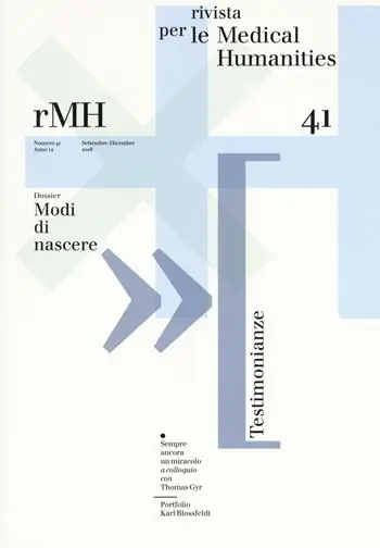 Rivista per le medical humanities (2018). Vol. 41 Modi di nascere (Settembre-dicembre) Vendita Finale