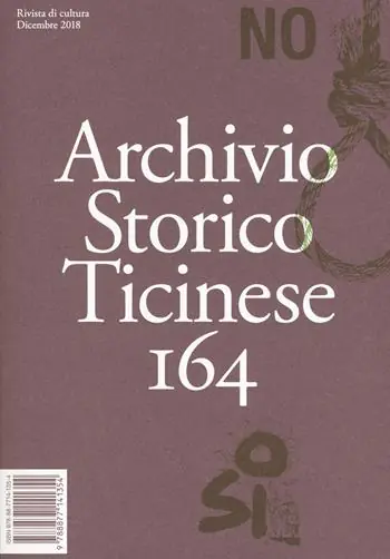 Archivio storico ticinese. Vol. 164 Ultimissimo Modello