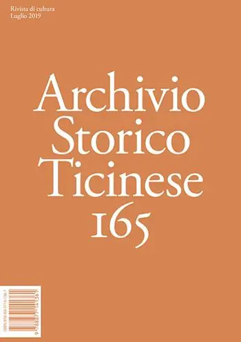 Archivio storico ticinese. Vol. 165 Offerta Lampo
