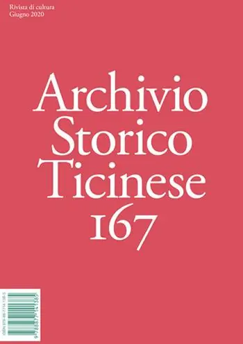 Prezzo Ridotto Archivio storico ticinese. Vol. 167