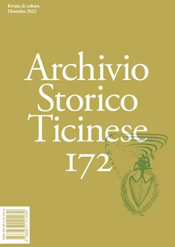 Professionale Archivio storico ticinese. Vol. 172