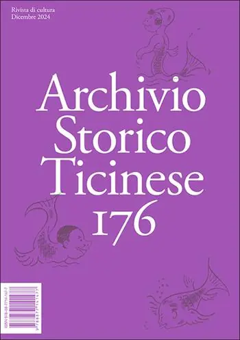Ultima Occasione Archivio storico ticinese. Vol. 176