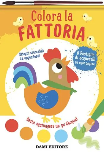 Colora la fattoria. Colori magici. Ediz. illustrata. Con pennello Affare