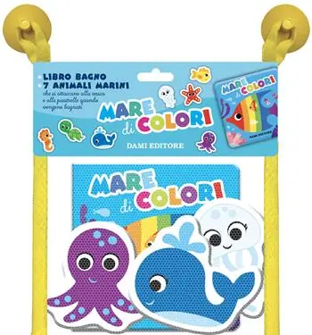 Mare di colori. Libri bagno. Ediz. illustrata. Con 7 sagome di animali Nuovo Arrivo