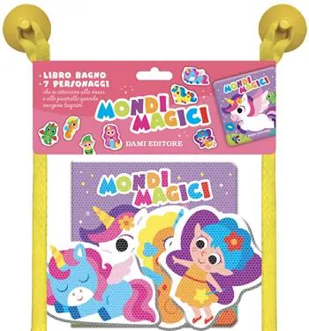 Mondi magici. Libri bagno. Ediz. illustrata. Con 7 sagome di personaggi Promo Stagionale