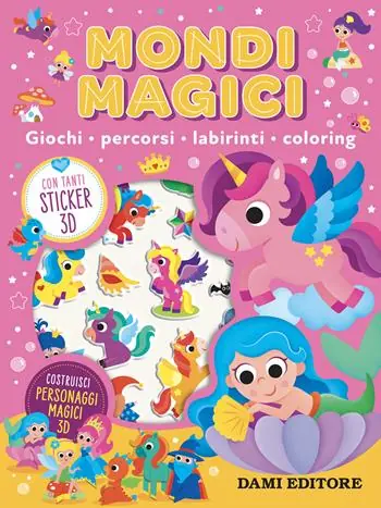 Mondi magici. Giochi, percorsi, labirinti, coloring. Con adesivi Offerta Del Giorno