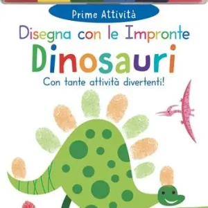 Dinosauri. Disegna con le impronte. Ediz. a colori. Con 6 tamponi di inchiostro Compra Online