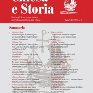 Chiesa e storia. Rivista dell’Associazione Italiana dei Professori di Storia della Chiesa (2023). Vol. 13 Acquista Ora