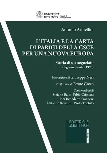 Offerta Lampo L‘ Italia e la Carta di Parigi della CSCE per una nuova Europa. Storia di un negoziato (luglio-novembre 1990)