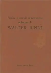 Poetica e metodo storico-critico nell‘opera di Walter Binni Must-Have