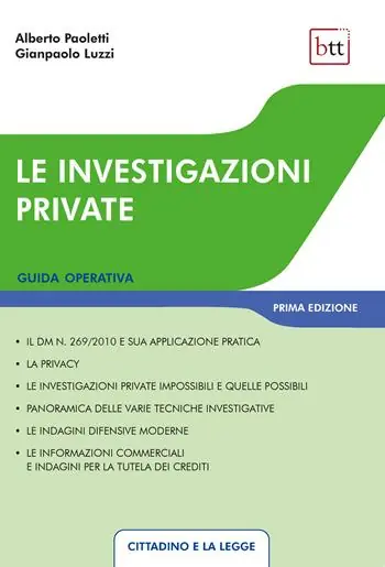 Vendita Finale Le investigazioni private guida operativa