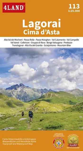 Lagorai Cima d‘Asta. Carta 1 25.000. Ediz. italiana, inglese e tedesca Vendita Finale