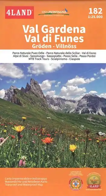 Val Gardena Val di Funes. 182. Gröden-Villnöss. 1 25.000 Sconto