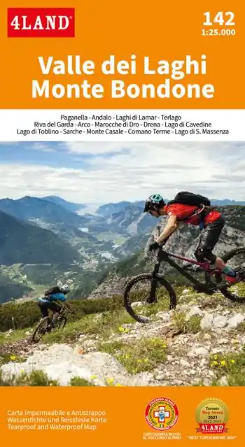 Valle dei Laghi, Alto Garda. Monte Bondone, Paganella 1 25.000 Spedito Oggi