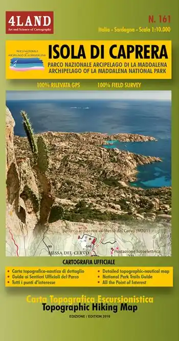 Isola di Caprera n. 161. Parco Nazionale Arcipela di La Maddalena-Archipelago of La Maddalena National Park 1 10.000. Ediz. bilingue Compra Online