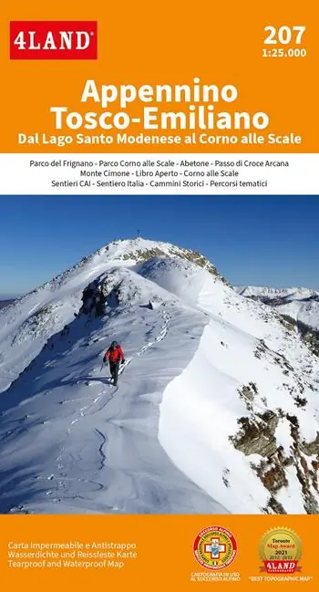 Economico Appennino tosco-emiliano. Dal Lago Santo Modenese al Corno alle Scale 1 25.000