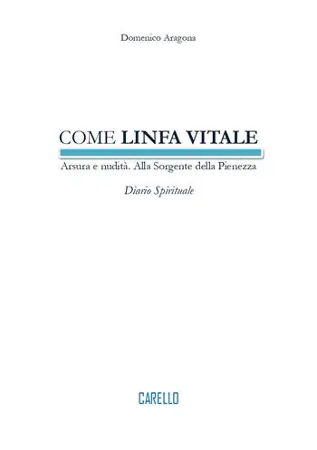 Pagamento Sicuro Come linfa vitale. Arsura e nudità. Alla sorgente della pienezza. Diario spirituale