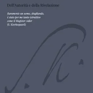Spedito Oggi Il libro su Adler. Dell‘autorità e della rivelazione