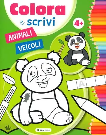 Animali. Veicoli. Colora e scrivi Occasione