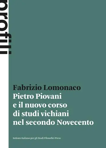 Nuovo Arrivo Pietro Piovani e il nuovo corso di studi vichiani nel secondo Novecento
